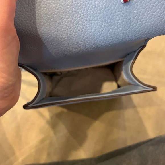 DKNY Light Blue Crossbody with Silver Details - Picture 6 of 7